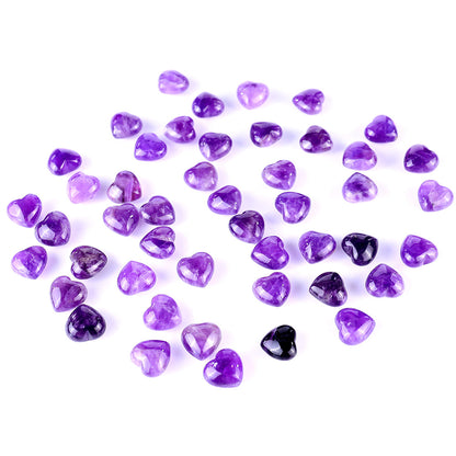 Nicedony 0.8" Dream Amethyst Hand Carved Crystal Heart - View 2