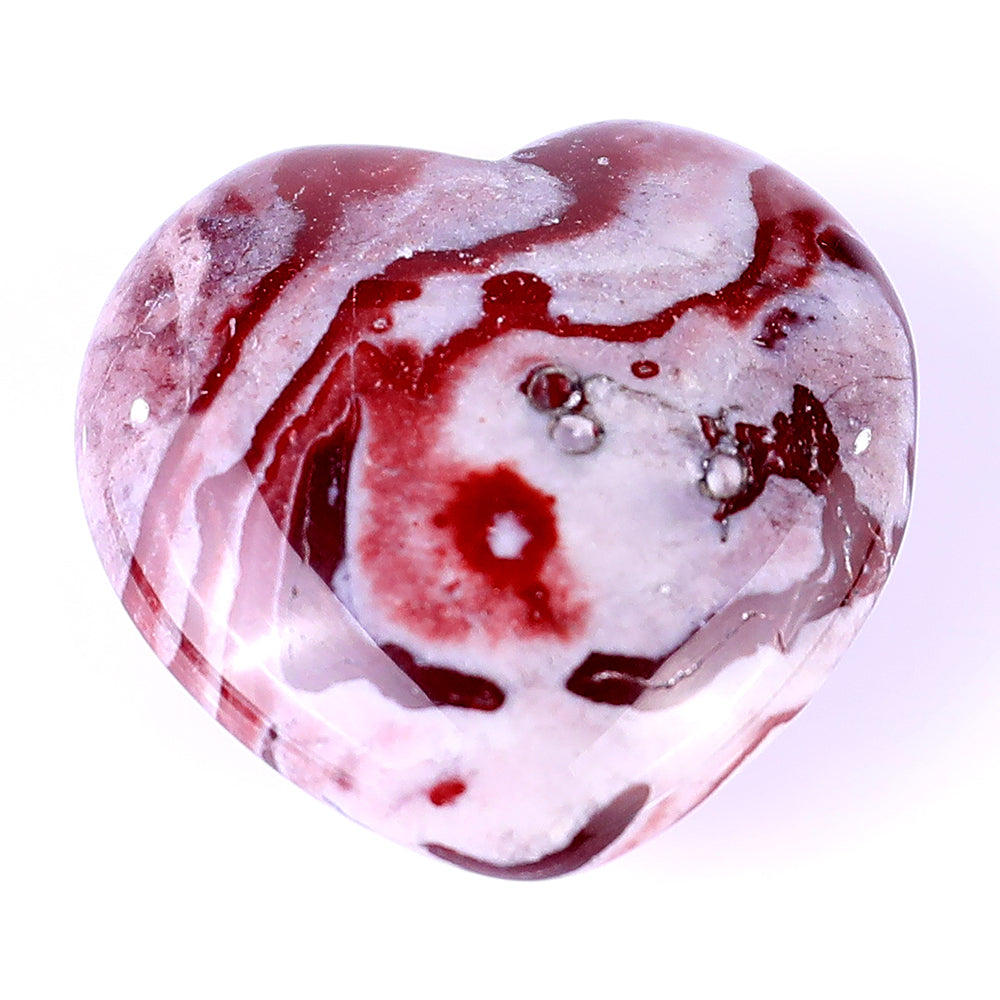 Nicedony 1.2" Rainbow Stone Hand Carved Crystal Heart - View 5