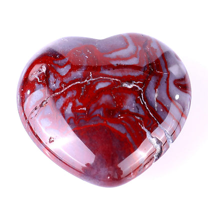 Nicedony 1.2" Rainbow Stone Hand Carved Crystal Heart - View 8