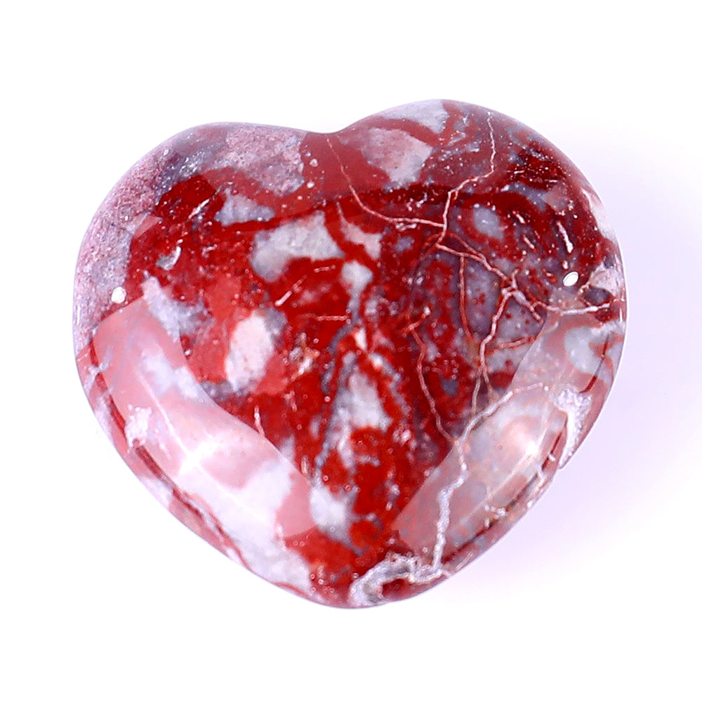 Nicedony 1.2" Rainbow Stone Hand Carved Crystal Heart - View 9