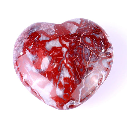 Nicedony 1.2" Rainbow Stone Hand Carved Crystal Heart - View 9