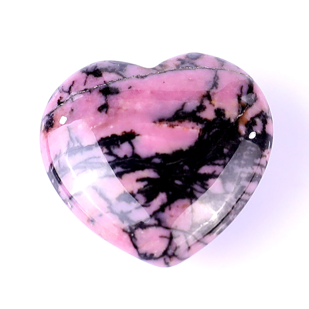 Nicedony 1.2" Rhodonite Hand Carved Crystal Heart - View 9