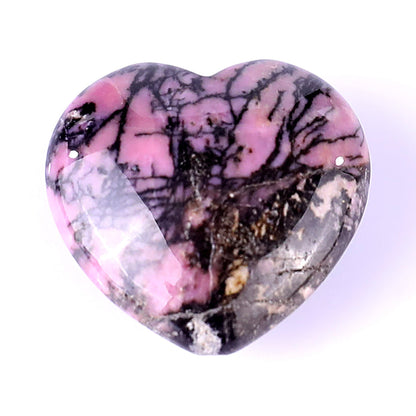 Nicedony 1.2" Rhodonite Hand Carved Crystal Heart - View 8