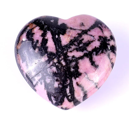 Nicedony 1.2" Rhodonite Hand Carved Crystal Heart - View 10