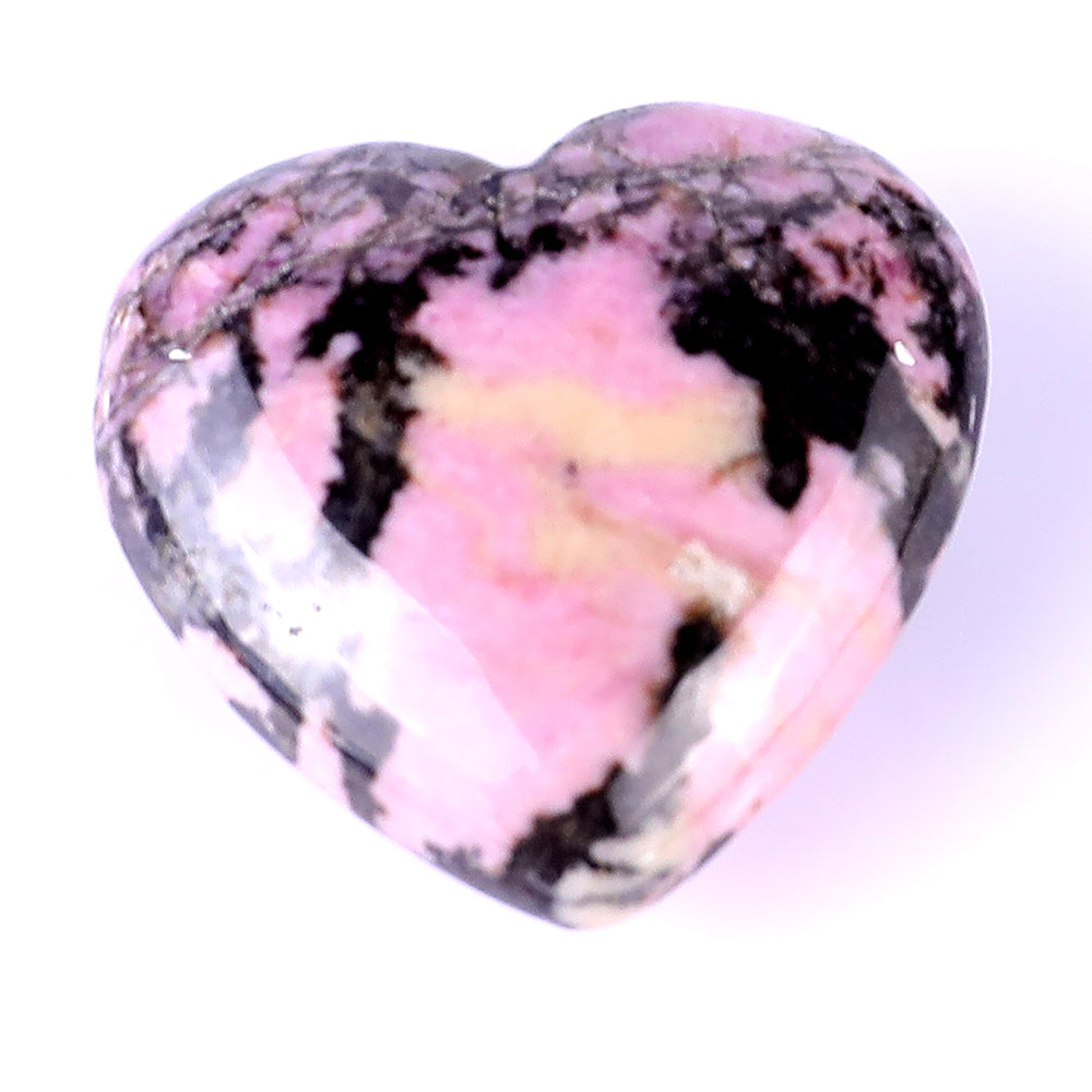 Nicedony 1.2" Rhodonite Hand Carved Crystal Heart - View 7