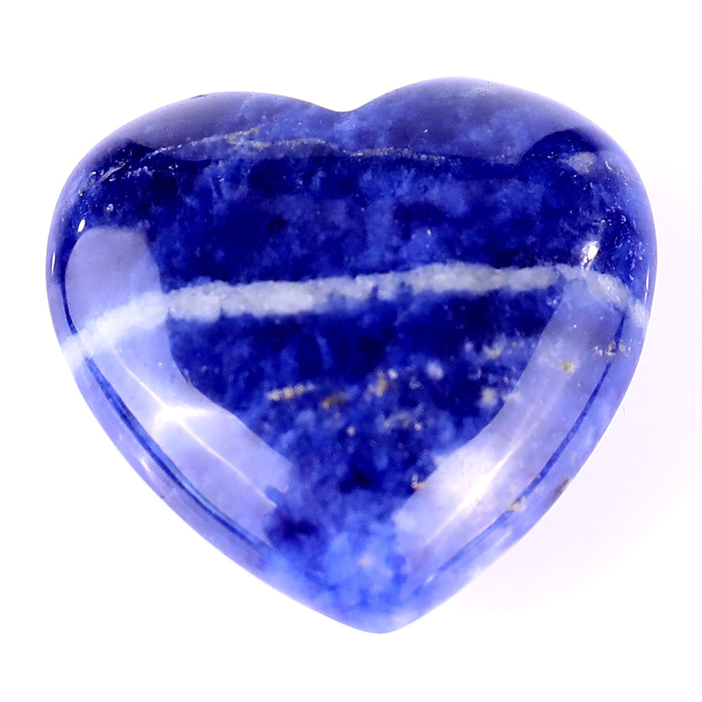 Nicedony 1.2" Sodalite Hand Carved Crystal Heart - View 7