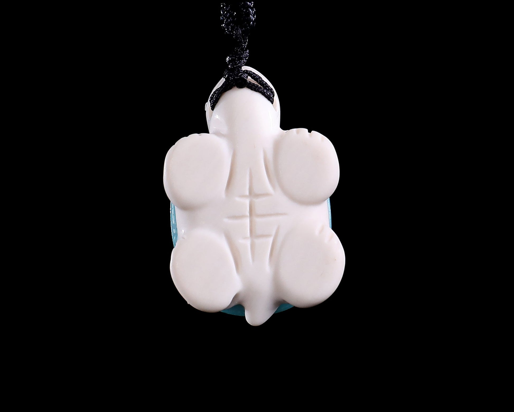Nicedony 1.5" Amazonite Hand Carved Crystal Mini Turtle Pendant 3pcs - View 8