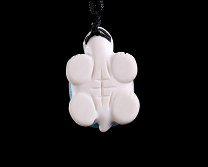 Nicedony 1.5" Amazonite Hand Carved Crystal Mini Turtle Pendant 3pcs - View 8