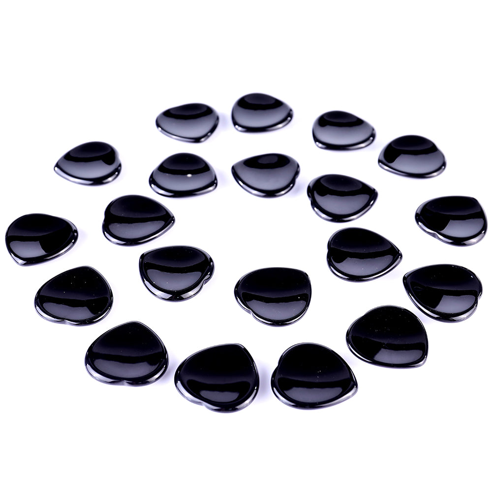 Nicedony 1.5" Black Obsidian Hand Carved Crystal Worry Stone,Massage Tool - View 2
