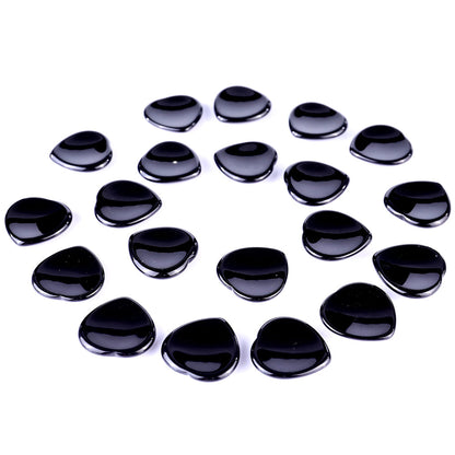 Nicedony 1.5" Black Obsidian Hand Carved Crystal Worry Stone,Massage Tool - View 2