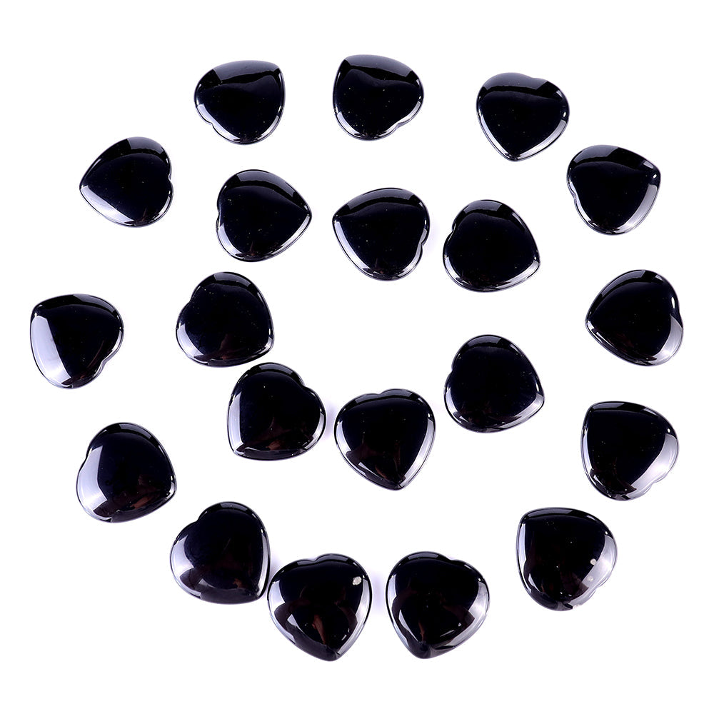 Nicedony 1.5" Black Obsidian Hand Carved Crystal Worry Stone,Massage Tool - View 3