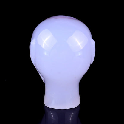 Nicedony 1.5" Blue Chalcedony Hand Carved Crystal Elf Alien Sculpture - View 5