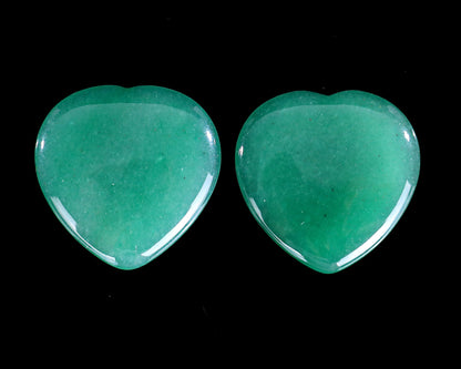 Nicedony 1.5" Green Aventurine Hand Carved Crystal Heart Shape Worry Stone,Massage Tool - View 2