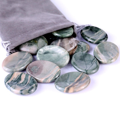 Nicedony 1.5" Jiulong Jade Hand Carved Crystal Worry Stone,Massage Tool - View 9