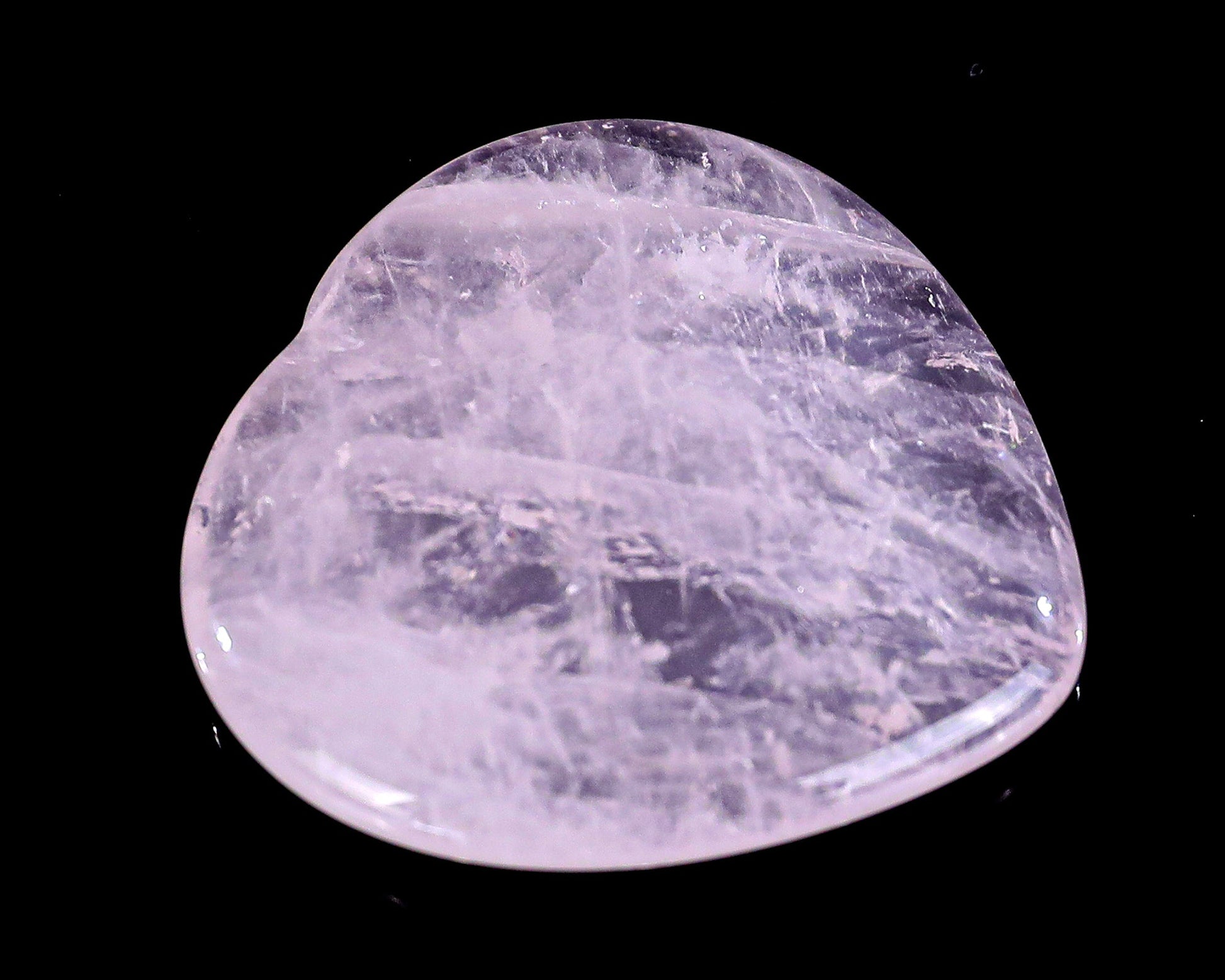 Nicedony 1.5" Rose Quartz Hand Carved Crystal Heart Shape Worry Stone,Massage Tool - View 3