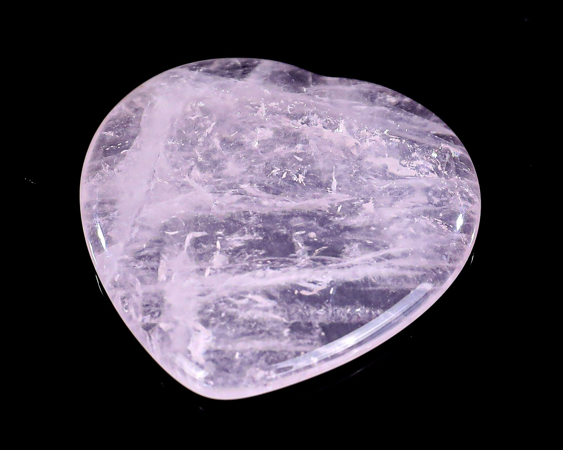 Nicedony 1.5" Rose Quartz Hand Carved Crystal Heart Shape Worry Stone,Massage Tool - View 4