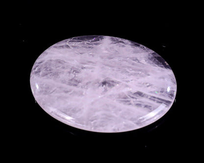 Nicedony 1.5" Rose Quartz Hand Carved Crystal Worry Stone - View 3