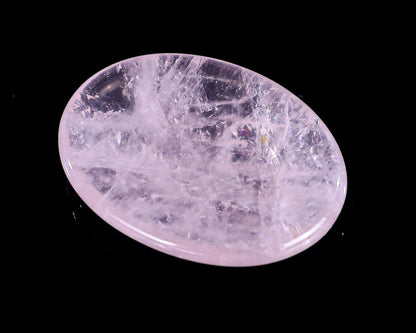 Nicedony 1.5" Rose Quartz Hand Carved Crystal Worry Stone - View 4