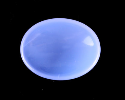 Nicedony 1.6" Blue Chalcedony Hand Carved Crystal Worry Stone - View 4