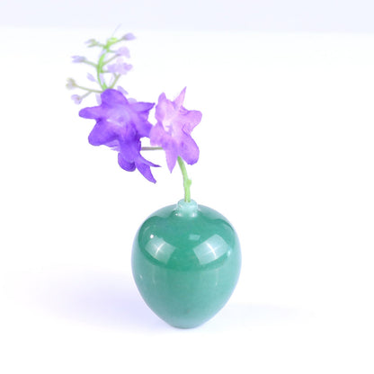 Nicedony 1.7" Gemstone Hand Carved Vase,Incense Holder Sculpture - View 4