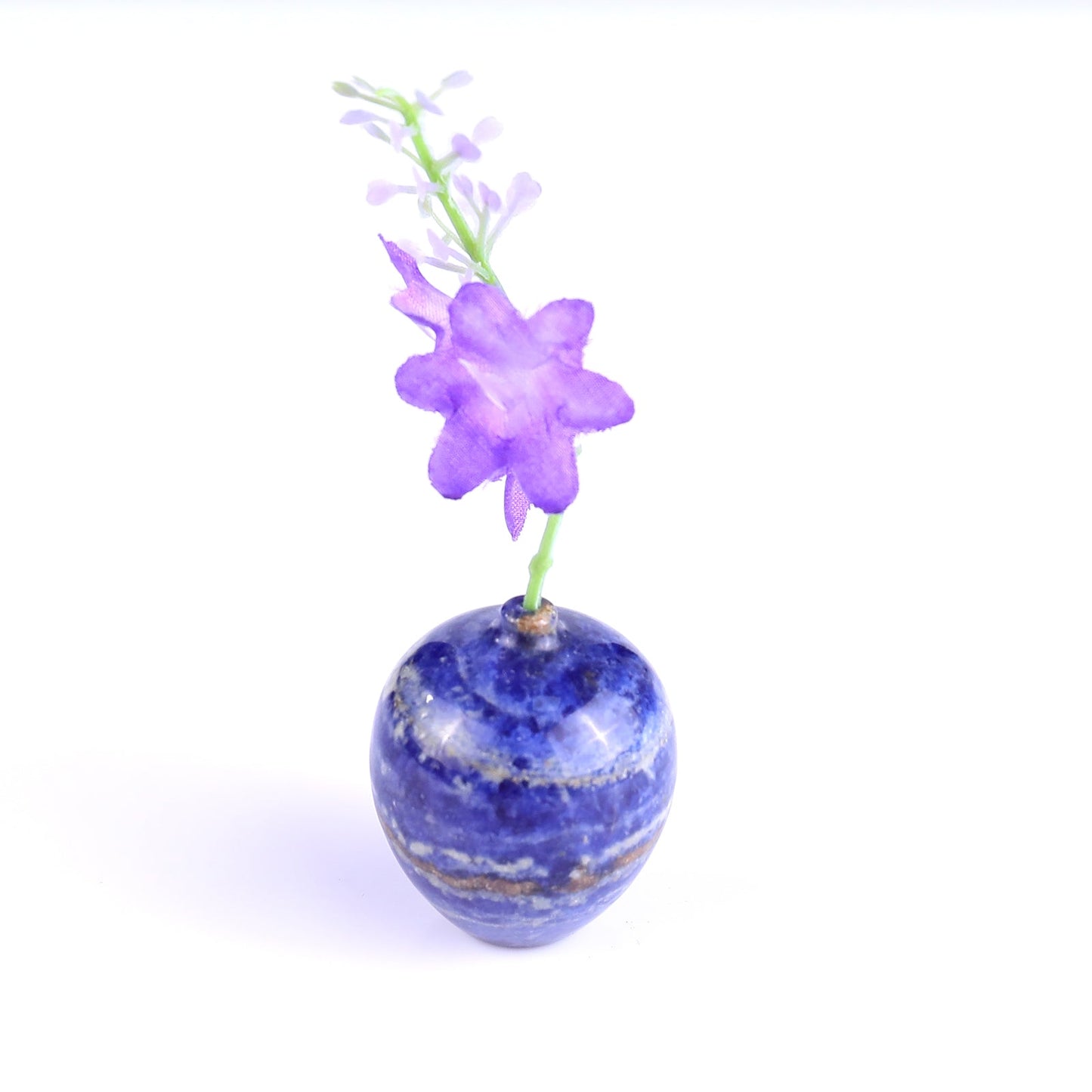 Nicedony 1.7" Gemstone Hand Carved Vase,Incense Holder Sculpture - View 3