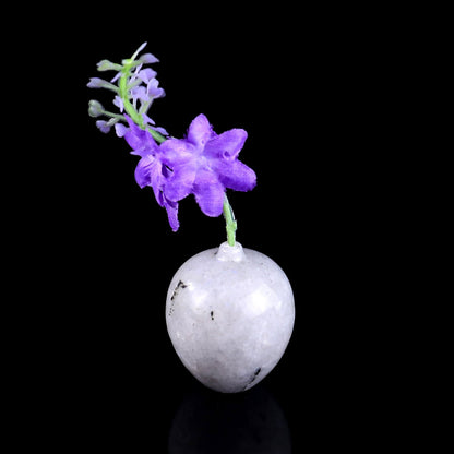 Nicedony 1.7" Gemstone Hand Carved Vase, Incense Holder Sculpture - View 5