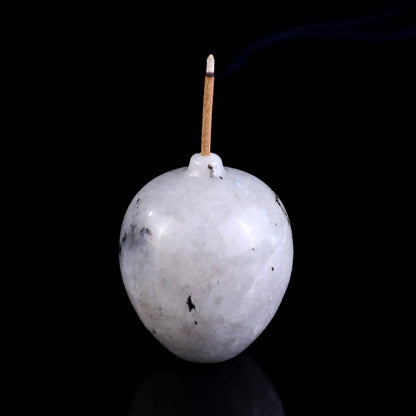 Nicedony 1.7" Gemstone Hand Carved Vase, Incense Holder Sculpture - View 6