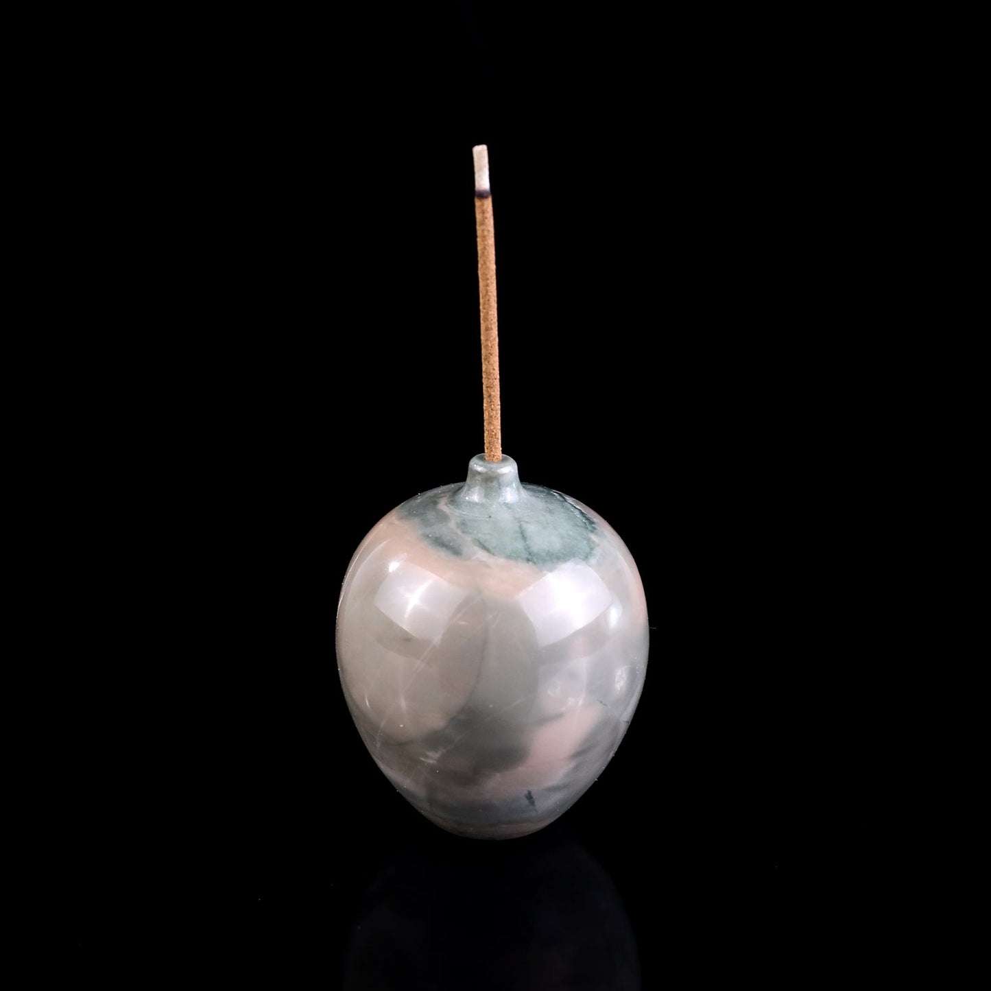 Nicedony 1.7" Gemstone Hand Carved Vase, Incense Holder Sculpture - View 9