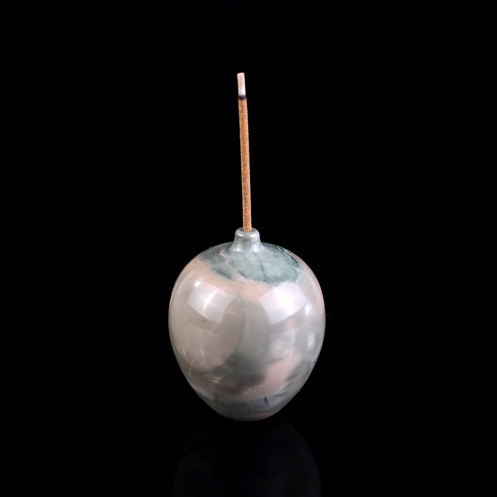 Nicedony 1.7" Gemstone Hand Carved Vase, Incense Holder Sculpture - View 9