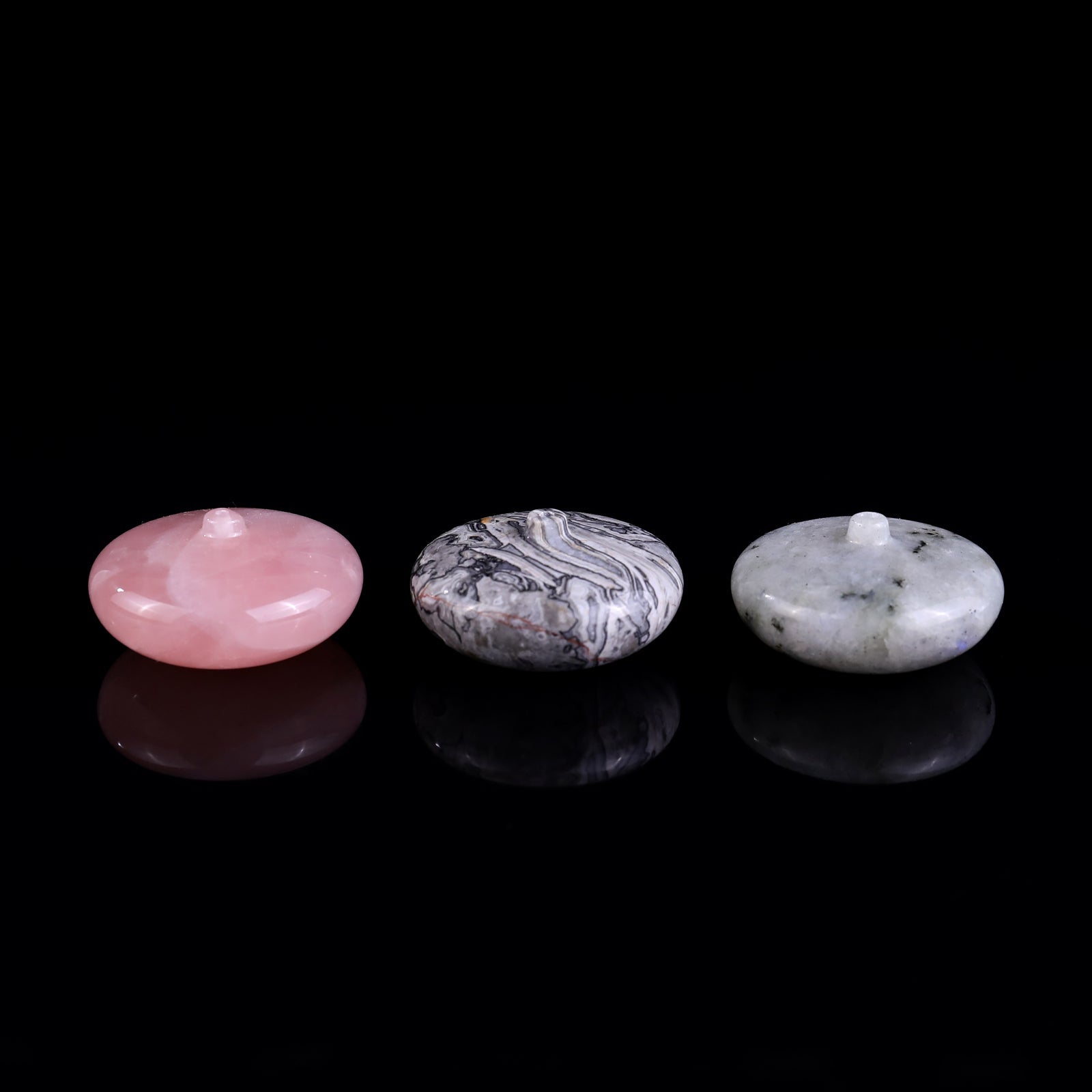 Nicedony 1.7" Gemstone Hand Carved Vase, Incense Holder Sculpture - View 11