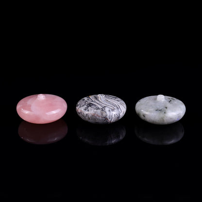 Nicedony 1.7" Gemstone Hand Carved Vase, Incense Holder Sculpture - View 11