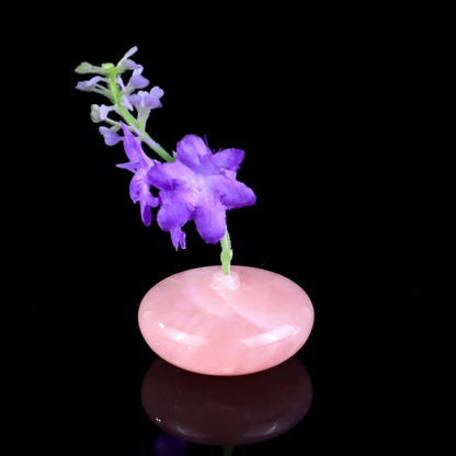 Nicedony 1.7" Gemstone Hand Carved Vase, Incense Holder Sculpture - View 13