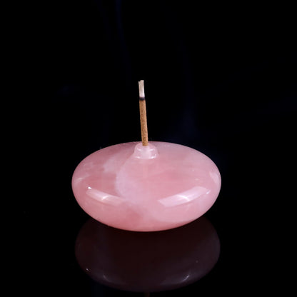 Nicedony 1.7" Gemstone Hand Carved Vase, Incense Holder Sculpture - View 15