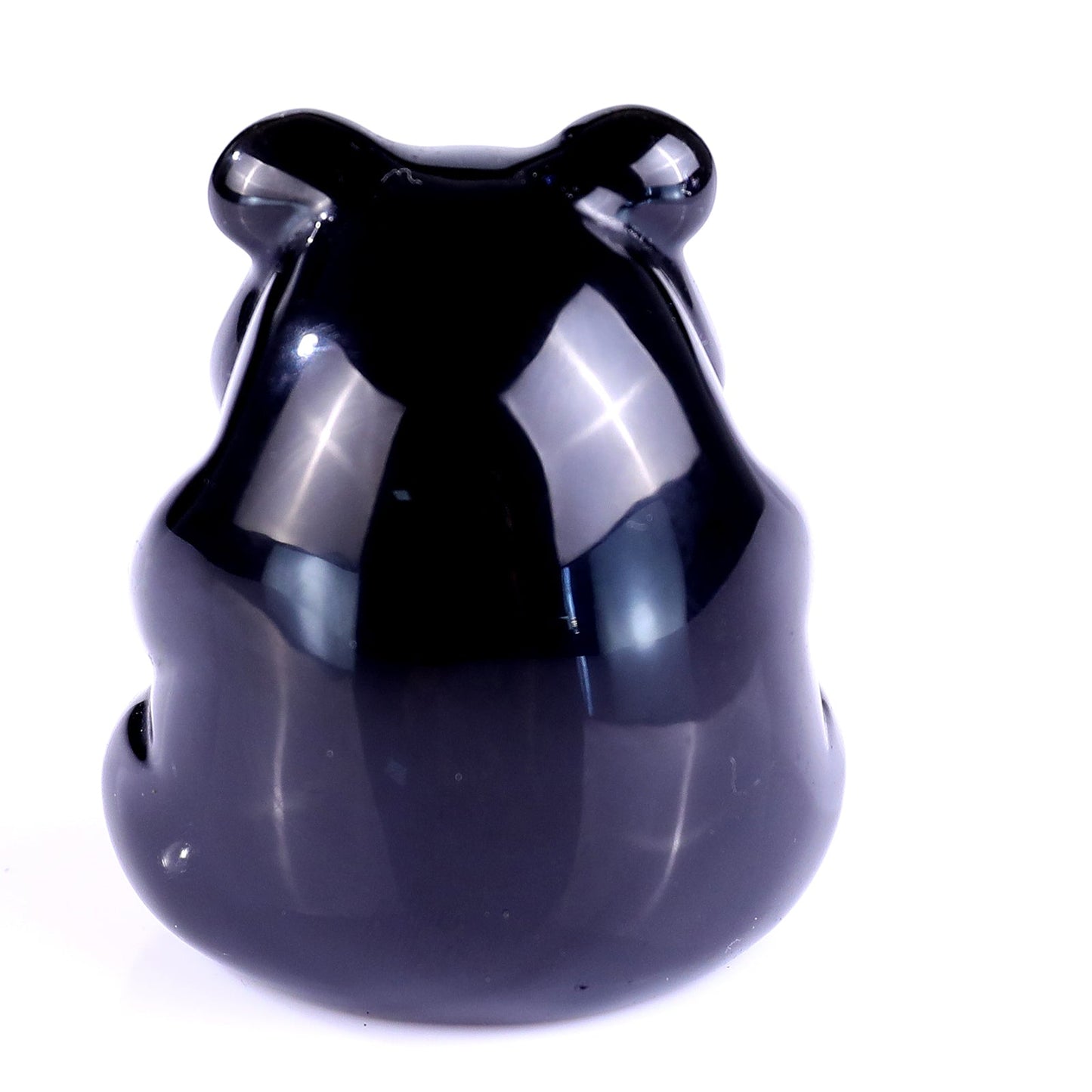 Nicedony 1.9" Black Obsidian Hand Carved Crystal Panda Sculpture - View 5