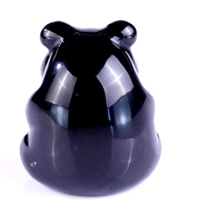 Nicedony 1.9" Black Obsidian Hand Carved Crystal Panda Sculpture - View 5