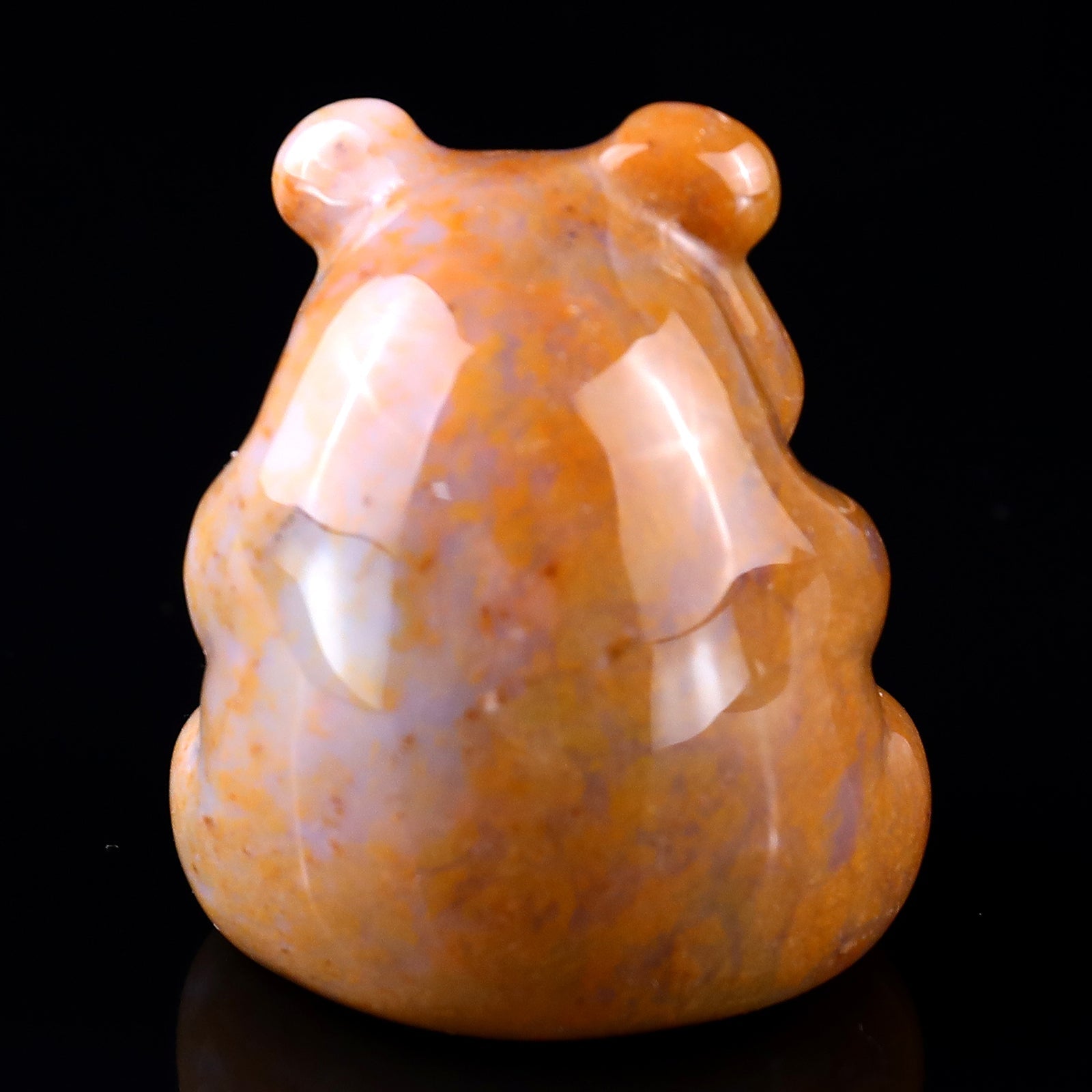Nicedony 1.9" Chalcedony Hand Carved Crystal Panda Sculpture - View 4