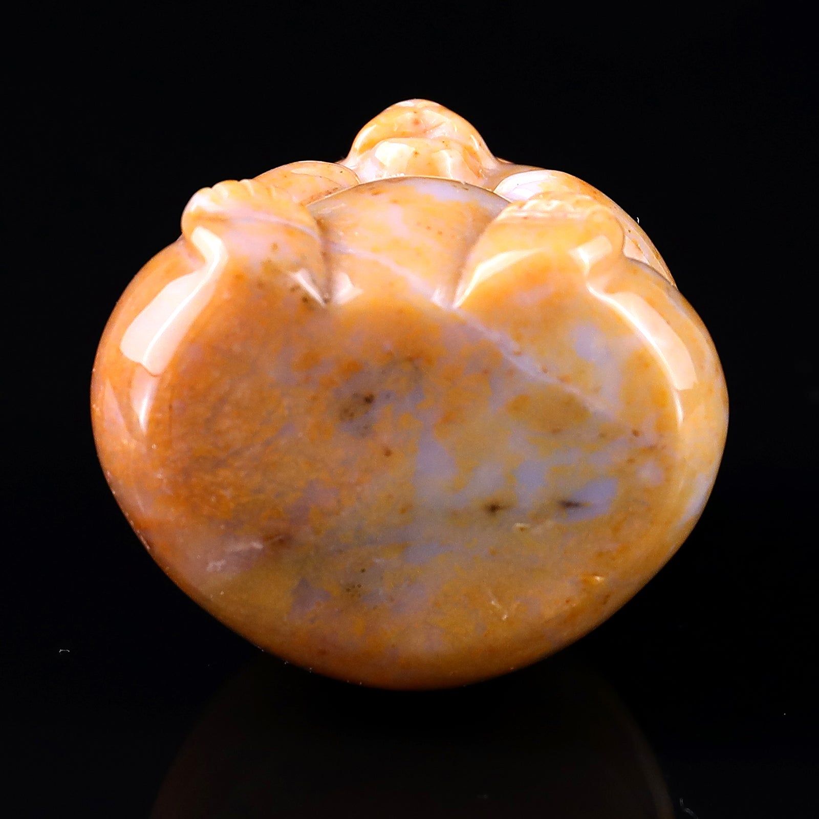 Nicedony 1.9" Chalcedony Hand Carved Crystal Panda Sculpture - View 6