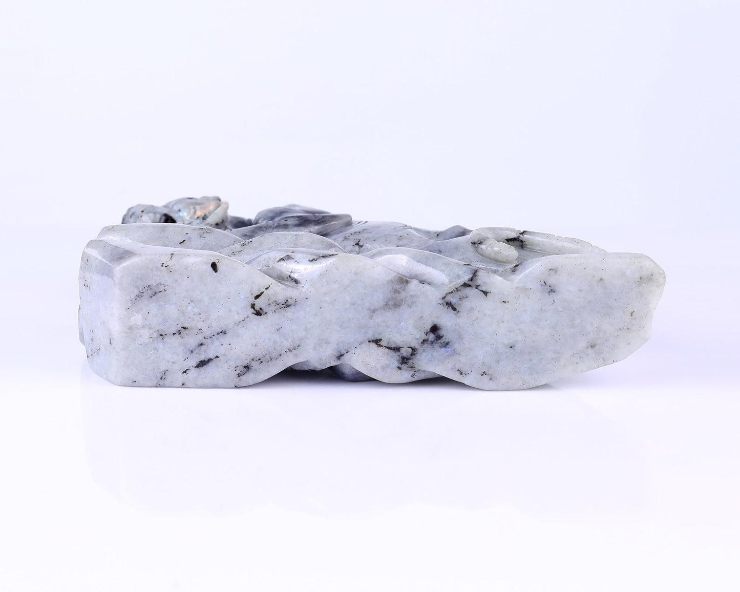 Nicedony 10.2" Labradorite Hand Carved Crystal Tiger Sculpture - View 9
