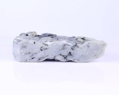 Nicedony 10.2" Labradorite Hand Carved Crystal Tiger Sculpture - View 9