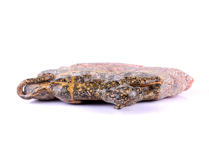 Nicedony 10.2" Leopard Skin Jasper Hand Carved Crystal Leopard Sculpture - View 2