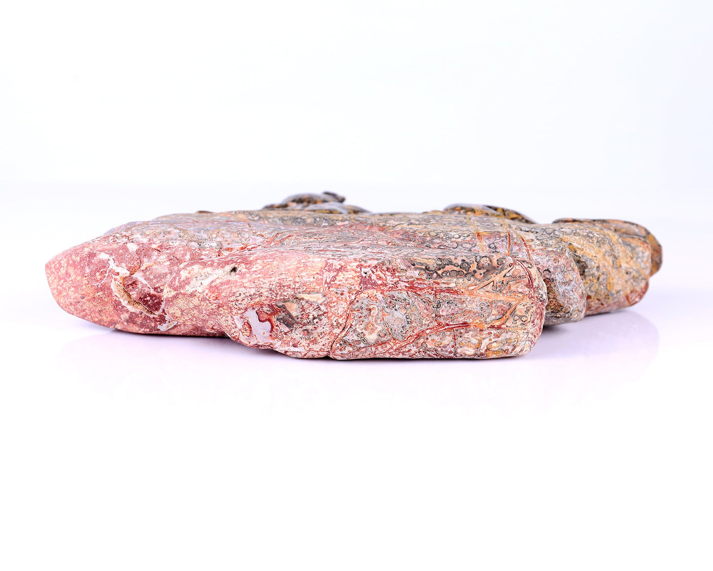 Nicedony 10.2" Leopard Skin Jasper Hand Carved Crystal Leopard Sculpture - View 5