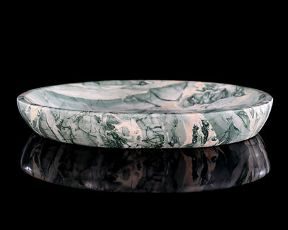 Nicedony 10.8" Jiulong Jade Hand Carved Crystal Food Tray, Fruit Tray - View 8
