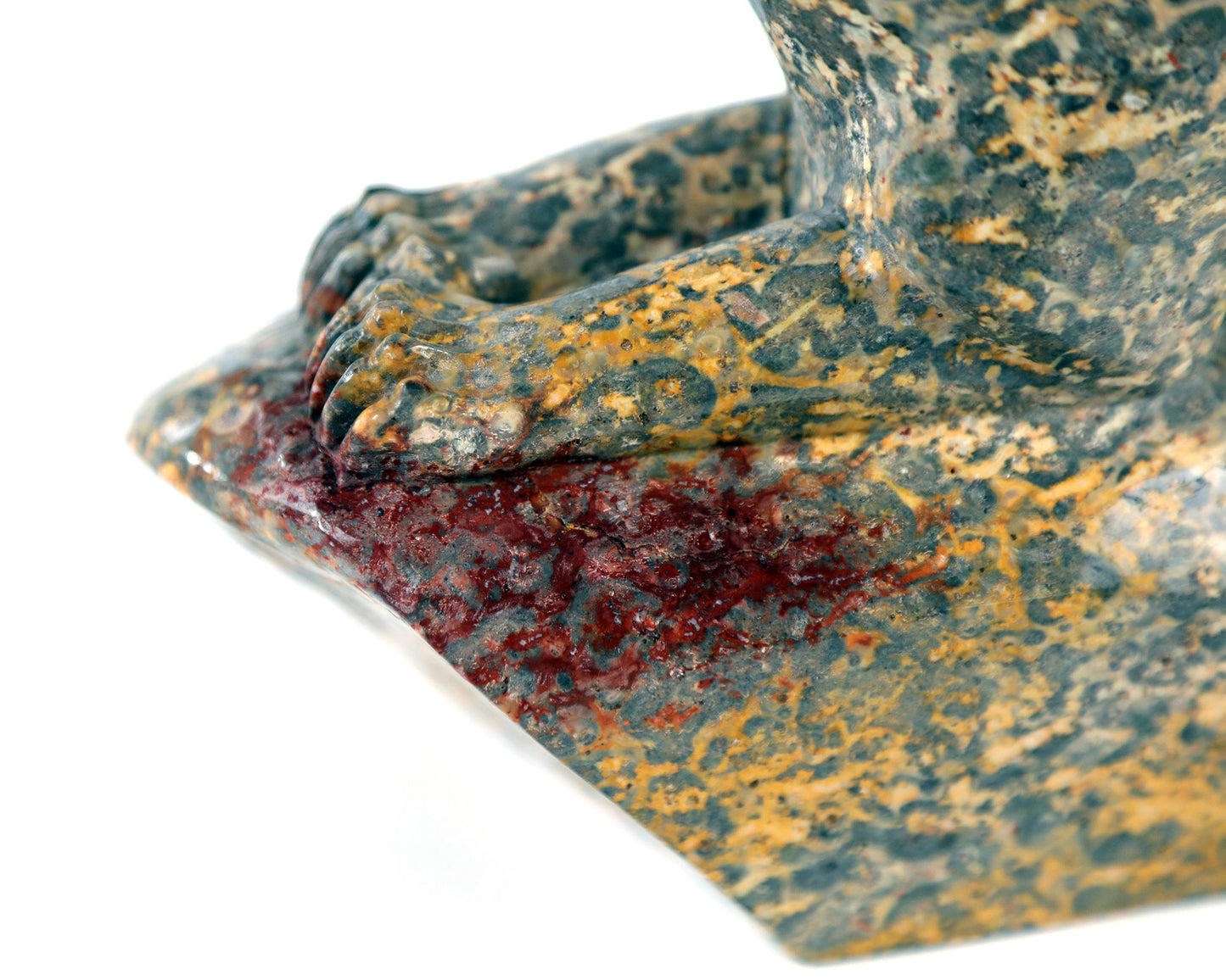 Nicedony 10.8" Leopard Skin Jasper Hand Carved Crystal Leopard Sculpture - View 7