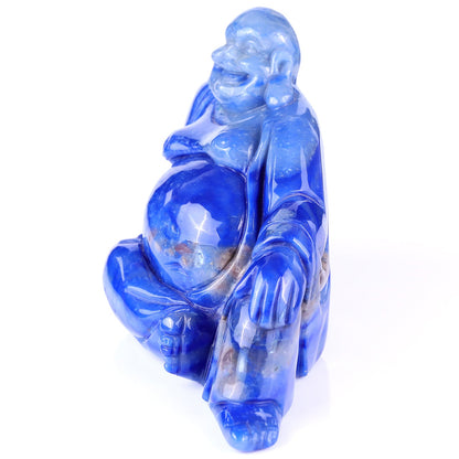 Nicedony 10" Blue Aventurine Hand Carved Crystal Buddha Sculpture - View 4