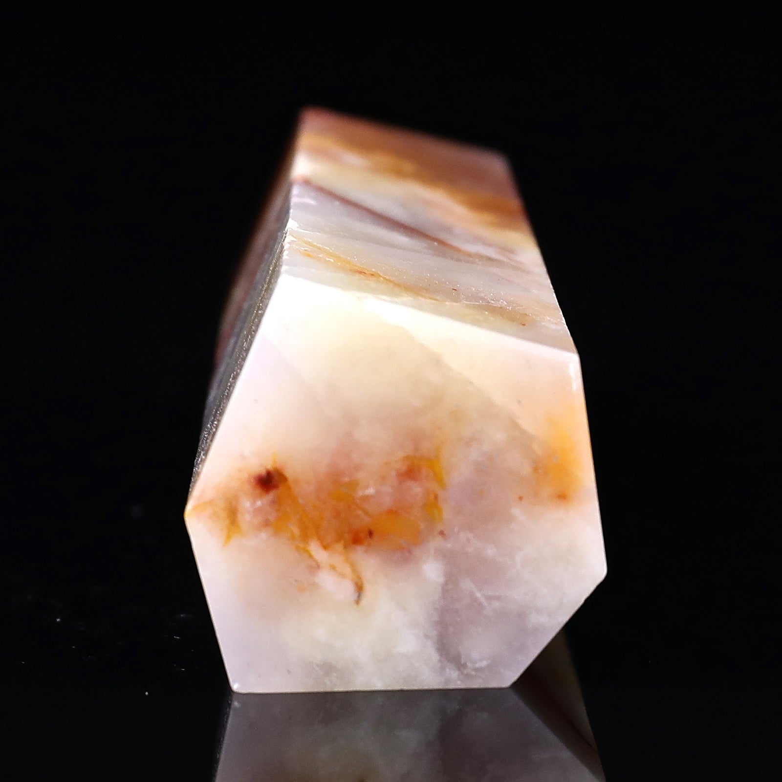 Nicedony 105mm Chalcedony Hand Carved Crystal Point - View 5