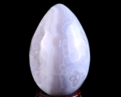 Nicedony 120mm Geode Agate Hand Carved Crystal Egg - View 3