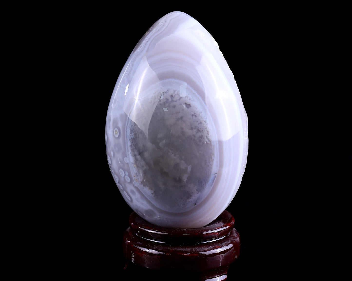 Nicedony 120mm Geode Agate Hand Carved Crystal Egg - View 7