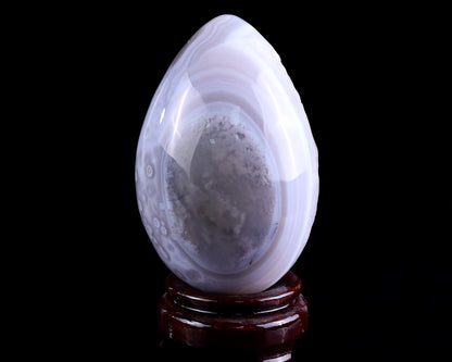 Nicedony 120mm Geode Agate Hand Carved Crystal Egg - View 7