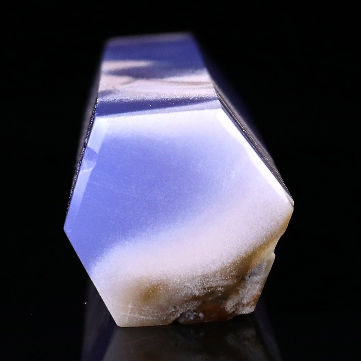 Nicedony 150mm Blue Chalcedony Hand Carved Crystal Point - View 4
