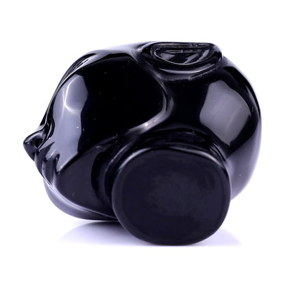 Nicedony 2.0" Black Obsidian Hand Carved Crystal Elf Alien Sculpture - View 6